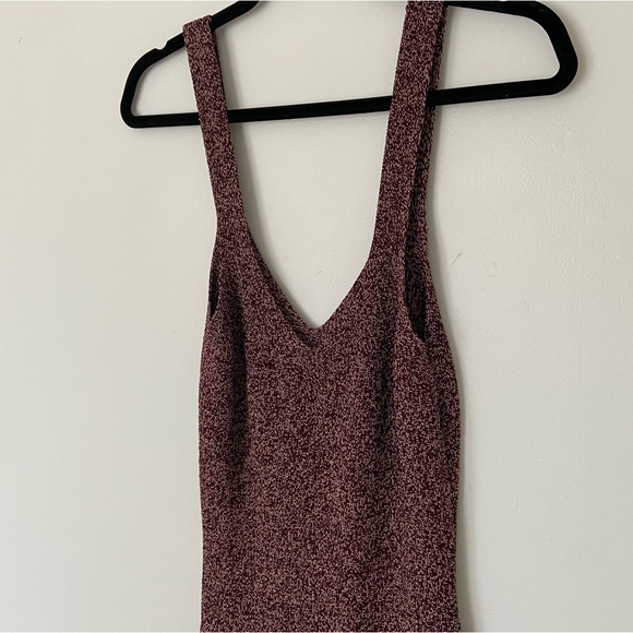 Wilfred Aritzia Marled Burgundy Red Sweater Dress in Burgundy size Medium - Picture 8 of 11